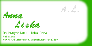 anna liska business card